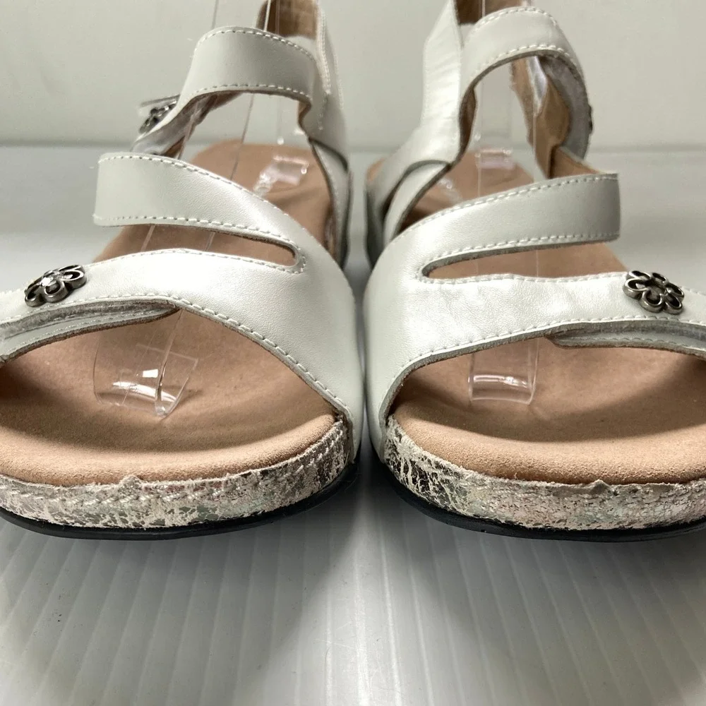 Romika Ridschi 54 White Leather Sandal Womens EU 41 US 10 10.5 NEW